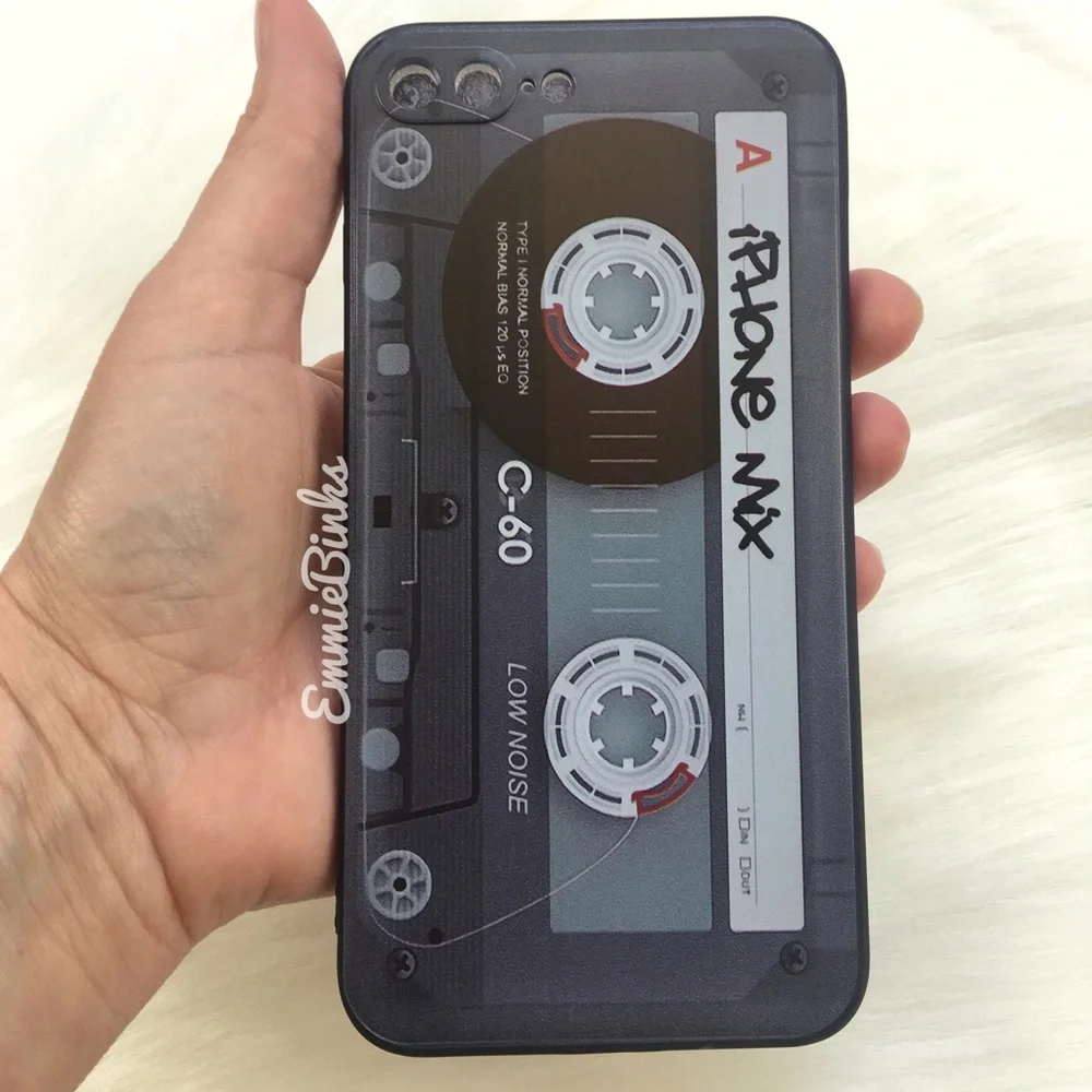💥3for$28 New Retro Tape Cassette Cellphone Cover IPhone 7P 8P Case